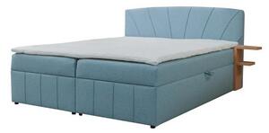 MARS CAIRO 140x200 boxspring postel s úložným prostorem modrá 145 x 95 x 211 cm