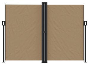 Zatahovací boční markýza taupe 180 x 600 cm