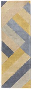 Tribeca Design Kusový koberec Jigsaw Ochre Grey běhoun Rozměry: 66x200 cm