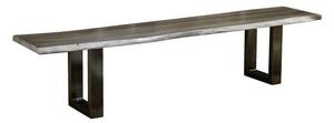 ROUND Lavica METALL 160x38cm, indický palisander