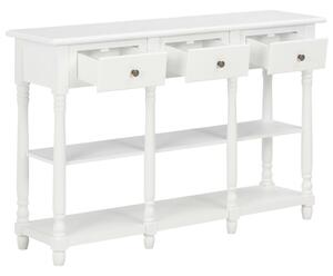 Konzolový stolek - MDF - bílý | 120x30x76 cm