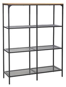 Kovový regál LEX A 100x36x136 cm černý