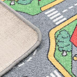 Hrací koberec se smyčkovým vlasem - vzor Městská silnice | 190x290