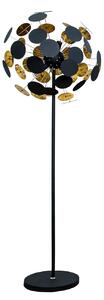 Stojací lampa Imero, 170 cm, černá, zlatá