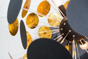 Stojací lampa INFI, 170 cm - černá, zlatá