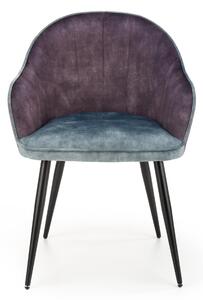 Jídelní židle SCK-440 tmavě šedá/modrá