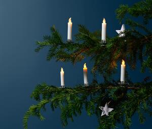 Svíčky na vánoční stromeček s LED, 12 ks