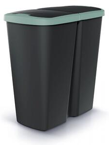Odpadkový koš DUO černý, 45 l