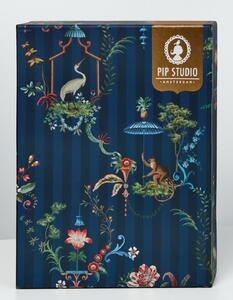 Pip Studio Luxusní povlečení PIP Singerie dark blue v dárkovém boxu - 140x200, 70x90