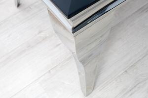 Konferenční stolek MODERN BAROQUE 100 cm – černá, stříbrná