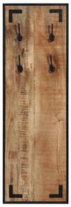Věšák na kabáty 35x8x110 cm masivní hrubé mangovníkové dřevo