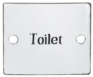 Smaltovaná retro cedulka Toilet
