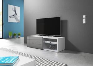 VIVALDI Televizní stolek BEST, bílý/šedý