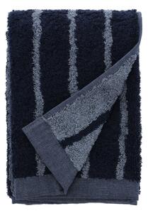 Modrý ručník z froté bavlny Södahl Stripes, 100 x 50 cm