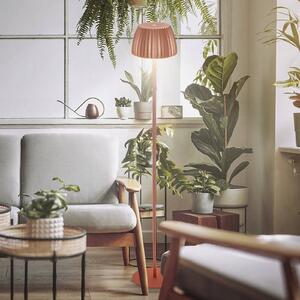LED dobíjecí stojací lampa Brilo unplugged Riffle, měděná barva