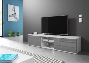 VIVALDI Televizní stolek HIT, bílo/šedý