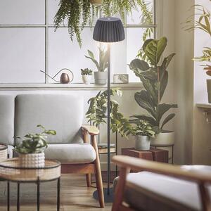 LED dobíjecí stojací lampa Brilo unplugged Riffle, antracitová