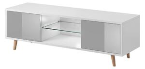 VIVALDI Televizní stolek Sweden bílý/šedý
