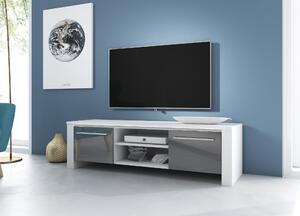 VIVALDI Televizní stolek Manhattan bílý/šedý