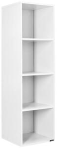 FurniGO Knihovna Skylar 106x30x30cm - bílá