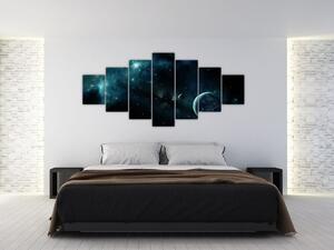 Obraz - Život ve vesmíru (210x100 cm)