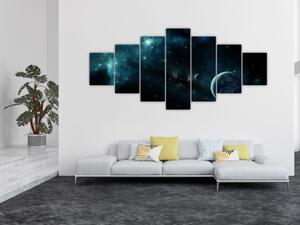 Obraz - Život ve vesmíru (210x100 cm)