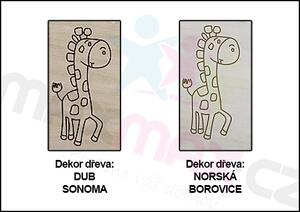 Dětská postel s výřezem MÉĎA - přírodní 140x70 cm + matrace ZDARMA