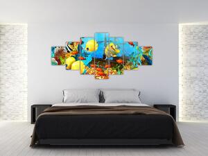 Obraz - Barevný korálový útes (210x100 cm)
