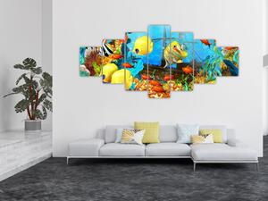 Obraz - Barevný korálový útes (210x100 cm)