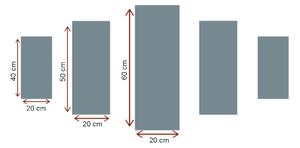 ASIR Obraz na MDF 5ks VEČERNÍ MOST 20 x 60 (1) 20 x 50 (2) 20 x 40 cm (2)