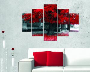 ASIR Sada obrazů RUDÝ STROM 92 cm MDF