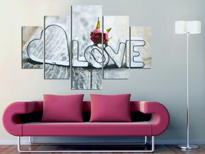 ASIR Sada obrazů LOVE II 92 cm MDF