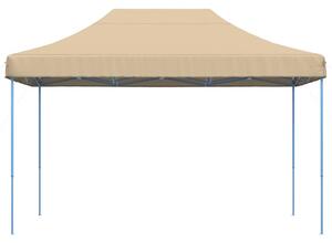 Skládací party stan pop-up béžový 410 x 279 x 315 cm
