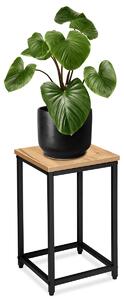 TZB Květinový stojan Loft Arben 40 cm černý/dub Craft