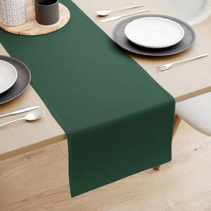 Goldea běhoun na stůl 100% bavlněné plátno - tmavě zelený 35x180 cm