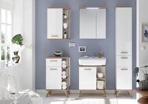 ZRCADLOVÁ SKŘÍŇKA, bílá, barvy dubu, 60/72/20 cm Xora - Zrcadlové skříňky