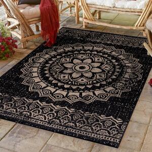 Vopi | Kusový venkovní koberec Sunny 4417 black - 140 x 200 cm