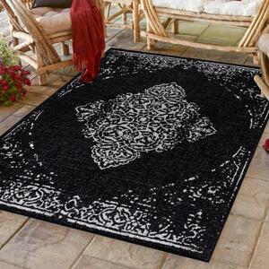Vopi | Kusový venkovní koberec Sunny 4416 black - 80 x 150 cm