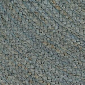 Ručně vyrobený koberec z juty - kulatý - olivově zelený | 90 cm