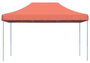 Skládací party stan pop-up terakota 440 x 292 x 315 cm