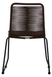 Jídelní židle Lindos, 2ks, hnědá, 57 x 59 x 86