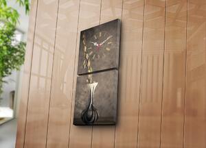 ASIR Nástěnné hodiny na plátně VÁZA 60 cm