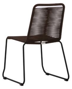 Jídelní židle Lindos, 2ks, hnědá, 57 x 59 x 86