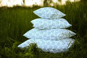 Nelly TENCLEN - povlečení na polštář zelený květ Rozměr: 40/40 CM ZIP