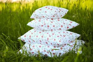 Nelly TENCLEN - povlečení na polštář vlčí máky Rozměr: 40/40 CM ZIP