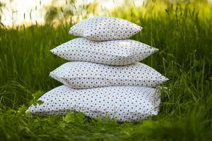 Nelly TENCLEN - povlečení na polštář přírodní kopretina Rozměr: 40/40 CM ZIP