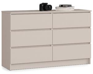 Ak furniture Komoda CLP 6SZ 120 cm kašmír