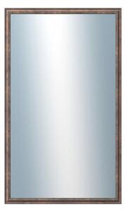 DANTIK - Zarámované zrcadlo - rozměr s rámem cca 60x100 cm z lišty TRITON měď antik (2141)