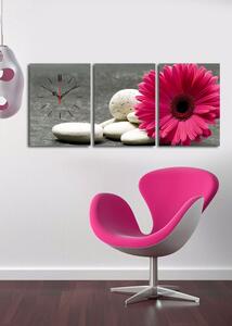 ASIR Nástěnné hodiny na plátně GERBERA 30 cm