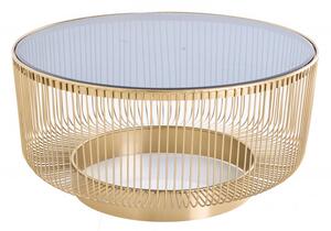 Noble Home Zlatý konferenční stolek Variation 80 cm